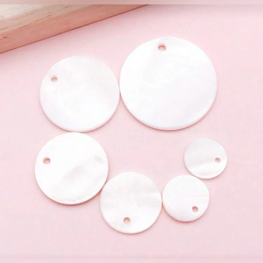 10 Pack 20mm Freshwater Shell Paillettes Sew On Gems DIY Craft Embellishments